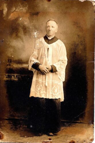 Padre Wróbel no Brasil, fonte: arquivo particular da família, na Polônia.